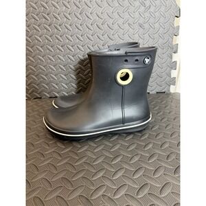 Crocs Jaunt Shorty Rain Boots Womens Size 9 Black